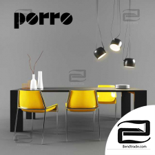 Porro table and chair